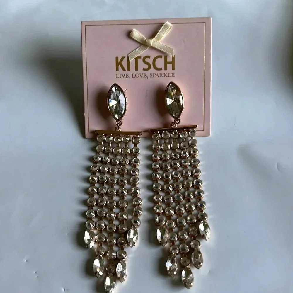 NWOT Kirsch Live,Love,Sparkle earrings - Picture 3 of 7